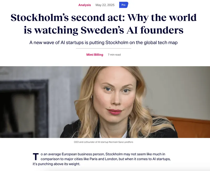 Stockholm's second act: Why the world is watching Sweden's AI founders