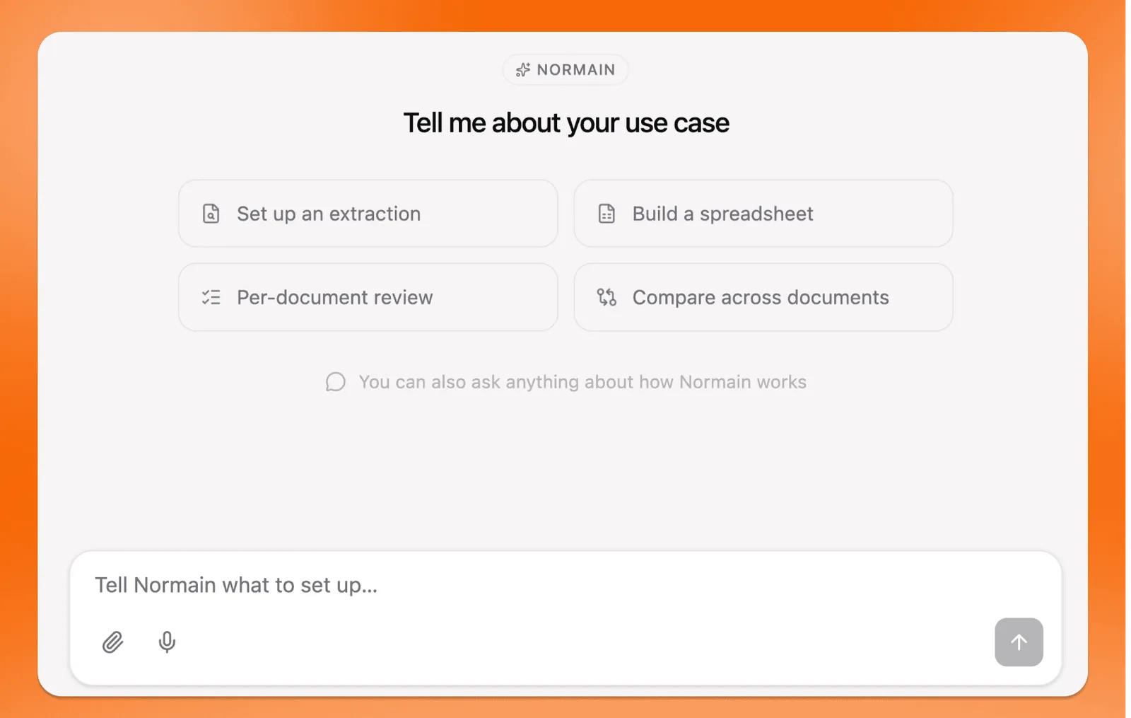 Normain chat — tell me about your use case